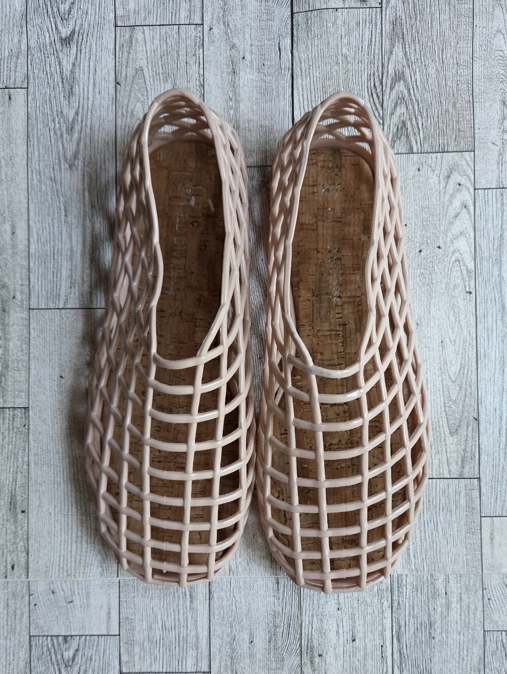 Womens Jelly Mesh Ballet Flats Y2k Summer Shoe